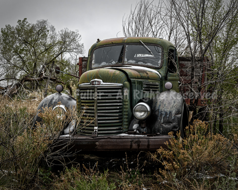 Too big to hide - International KB-6 Stake Bed Truck - Jansen, Colorado