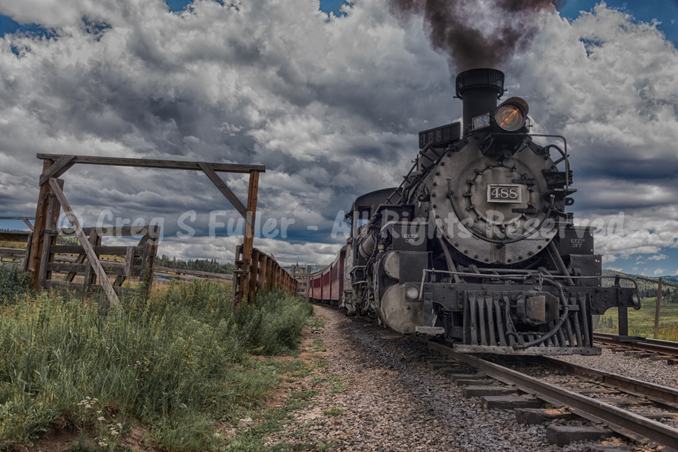 C&TS #488 Baldwin Locomotive Works 2-8-2 K-36 - Cumbres & Toltec Narrow Gauge Railroad - Osier, Colorado