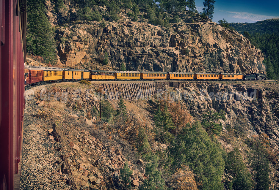 Cascade Canyon - Durango & Silverton Narrow Gauge Railroad - Colorado