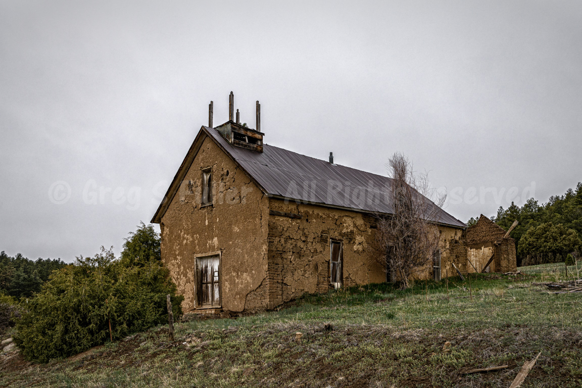 In need of a steeple - The Green Church - Las Animas County, Colorado