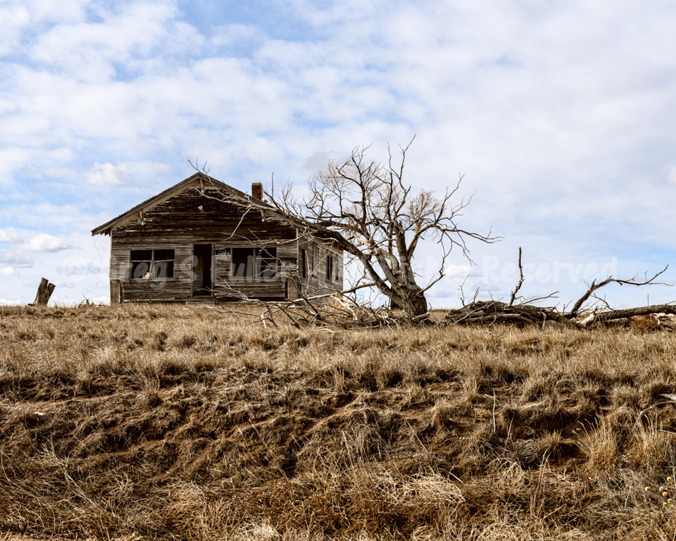 Old Shotgun Style Farmhouse on the Prairie - Washington, County, Colorado