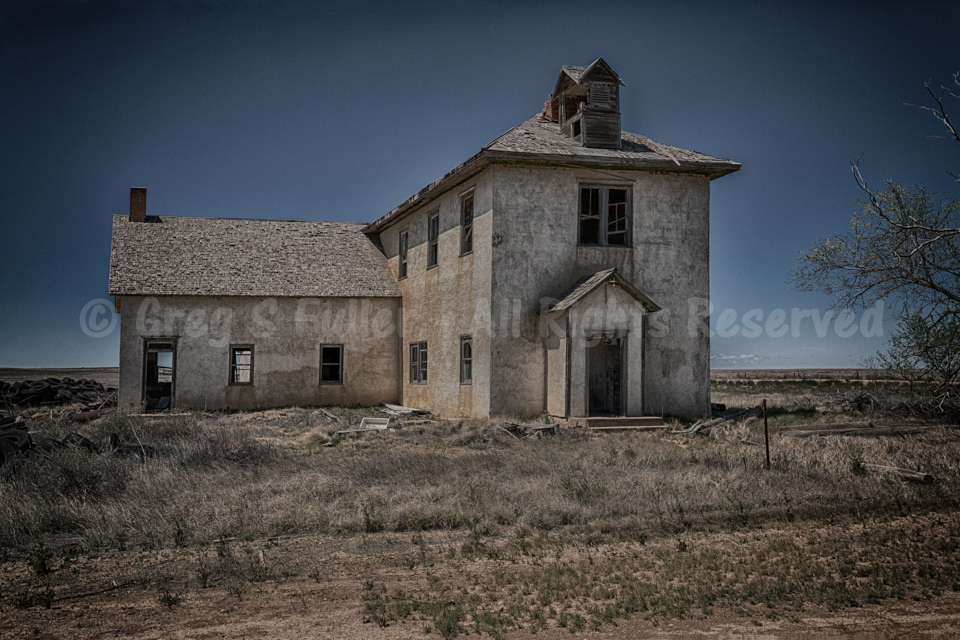 School's Out - 2 Story Schoolhouse on the Plains - Arlington, Colorado