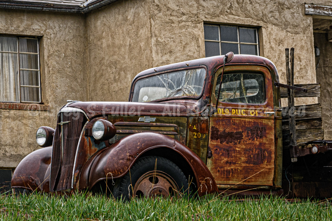 Retired Chevy Flat Bed Work Truck (Rust in Peace)  - Las Animas County, Colorado