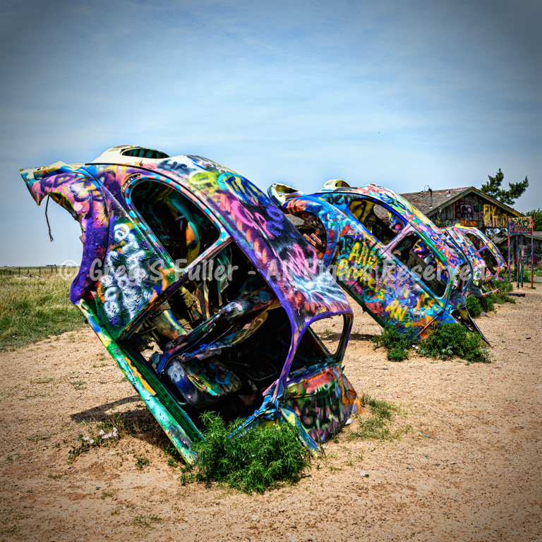 At the Bug Ranch Along Route 66 - Conway, Texas