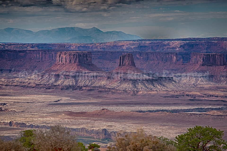 Red Buttes Rising from the Desert Floor - Canyonlands National Park, Utah