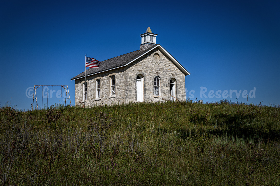 Lower Fox Creek Schoolhouse 1884-1930 - Tallgrass Prairie, Kansas