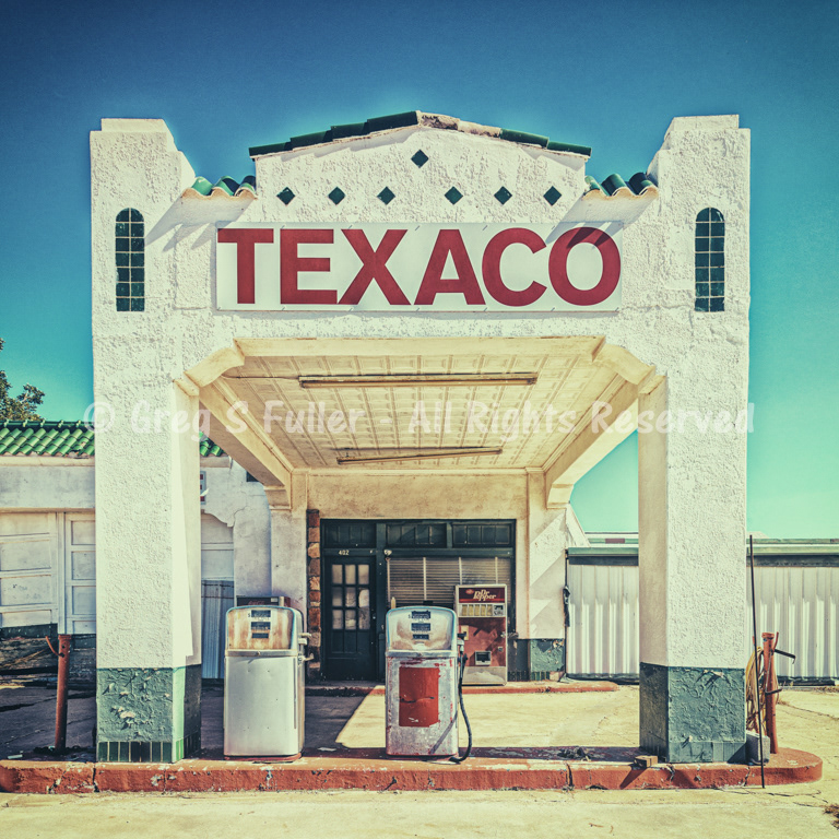 Vintage Texaco Gas Statioon - Stamford, Texas