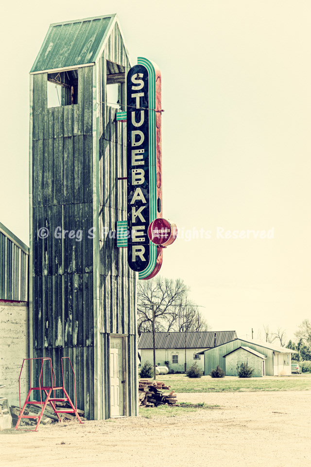 Vintage Studebaker Dealership Sign- New Raymer, Colorado