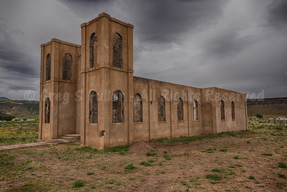 Just a Shell of It's Former Self - San Isadore Catholic Church of Los Mesitas, Colorado
