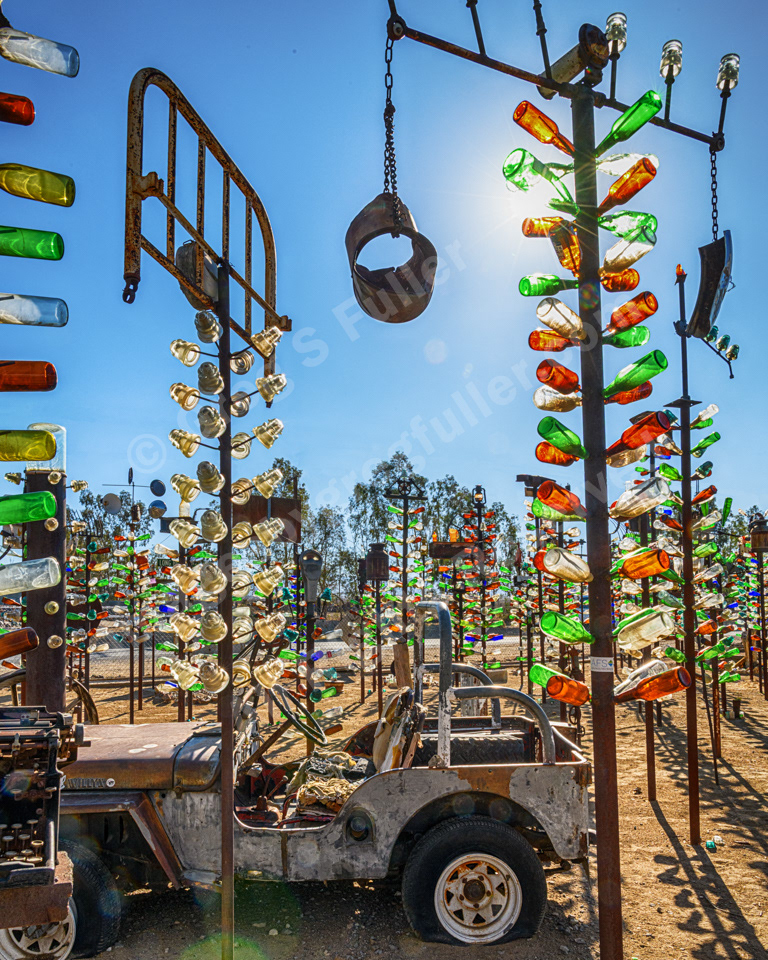 Elmers Bottle Tree Ranch along Route 66 - Oro Grande, California