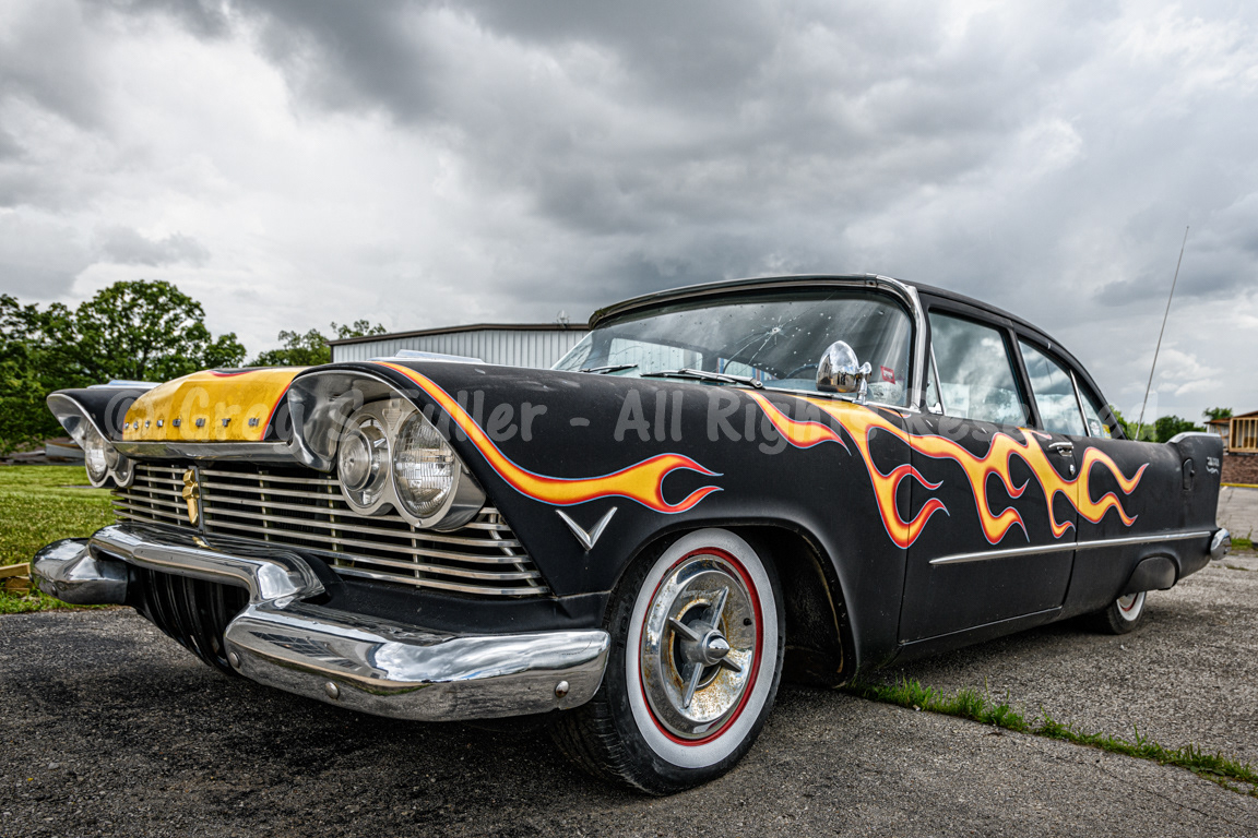 Flaming Black Plymouth Fury - Christine's Evil Brother - St. Robert, Missouri