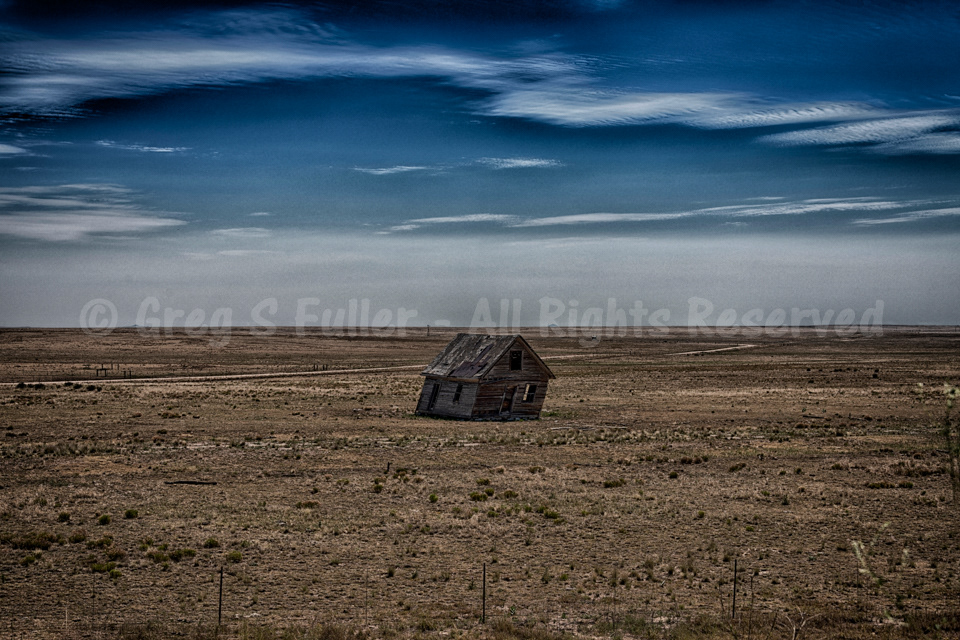 Waning but Standing - Old Out Building - Mills, New Mexico