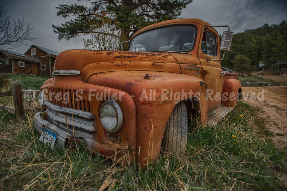 Resting Along the Side of the Road - Vintage International Pickup Truck - Gold Hill, Colorado