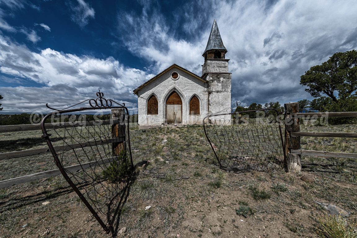 Storm’s a comin’ - Chapel of San Jose - Huerfano County, Colorado