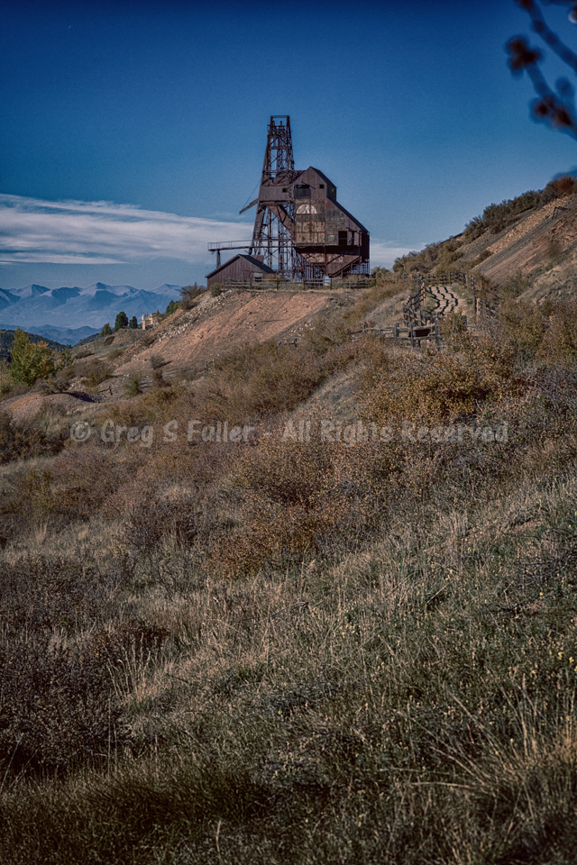 All Played Out - Theresa Mine Head Frame &amp; Ore Bin - Goldfield, Colorado