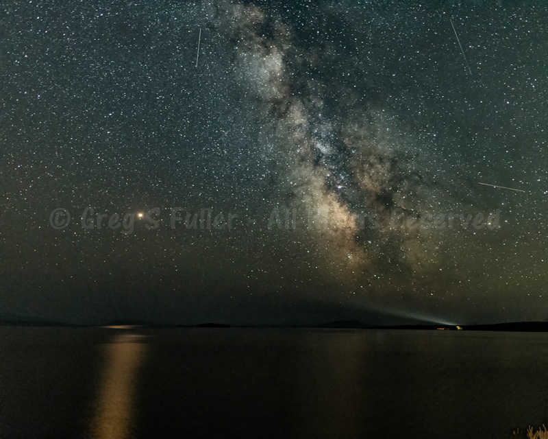 Milky Way over Yellowstone Lake, Wyoming