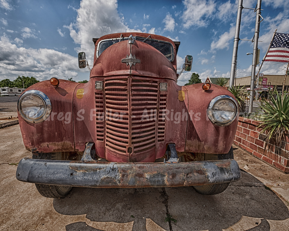 Dump Trucking - Vintage International Dump Truck -  Chandler, Oklahoma