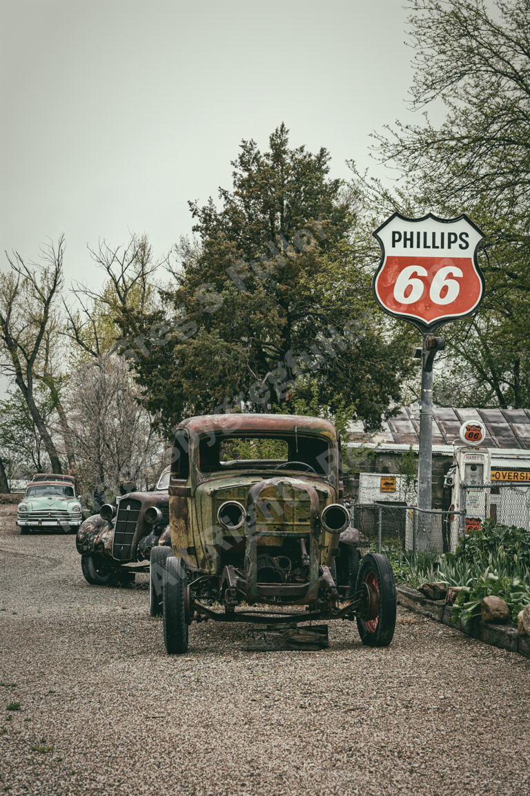 Vintage Phillip's 66 with a Vintage Chrysler, Dodge & Plymouth - Boone, Colorado