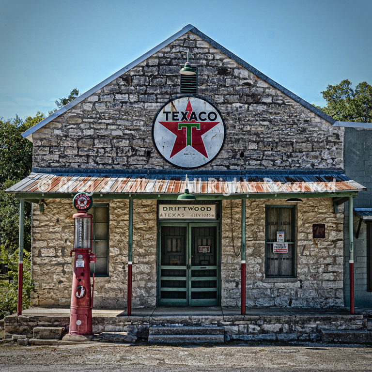 Time Gone By - Vintage Driftwood General Store & Texaco Gas Station - Driftwood, Texas