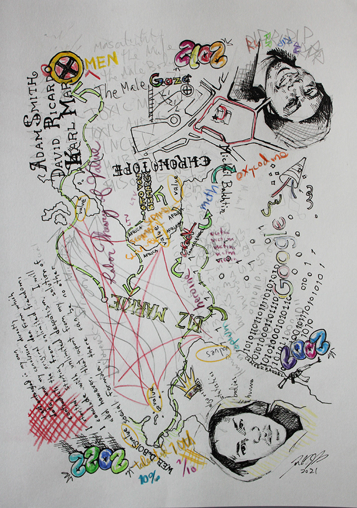 Frederick Wright Jones, Interviews with My White Half #5 - Theory of Value