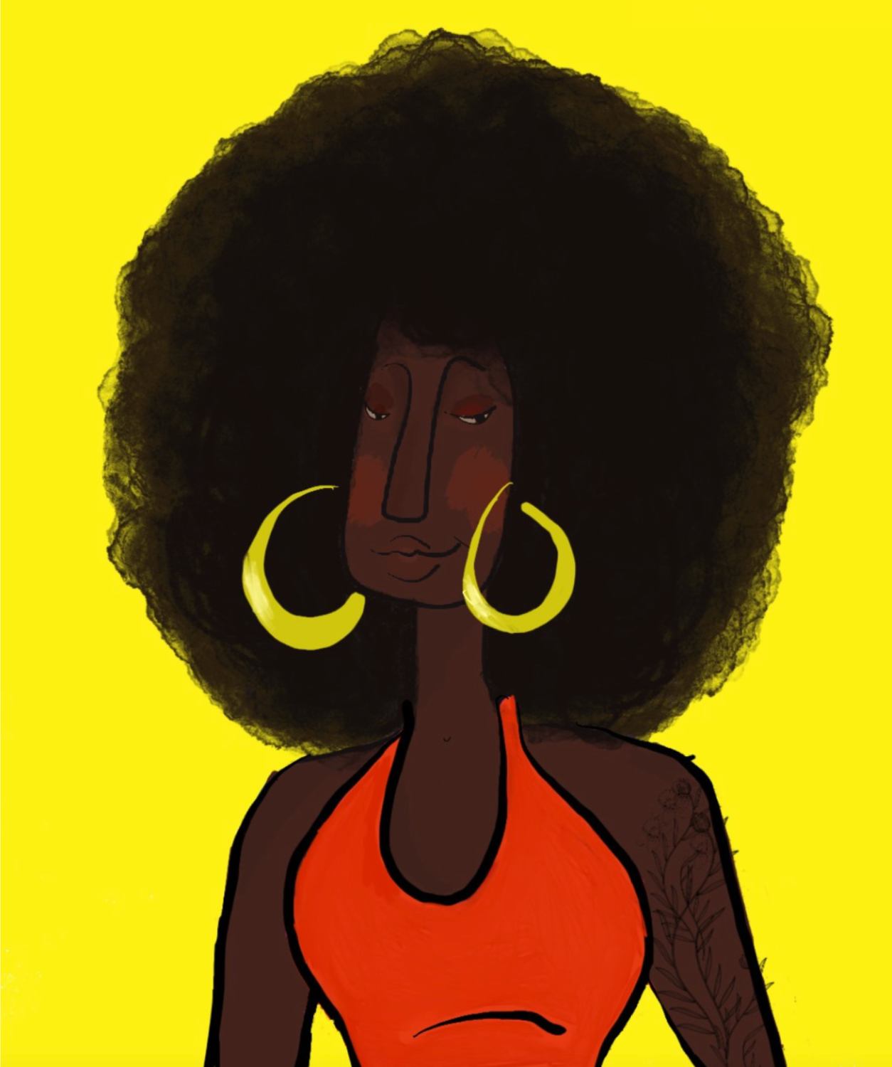 Najah Springer, I just pick it, Digital Art, 18 x 24 in, 2021