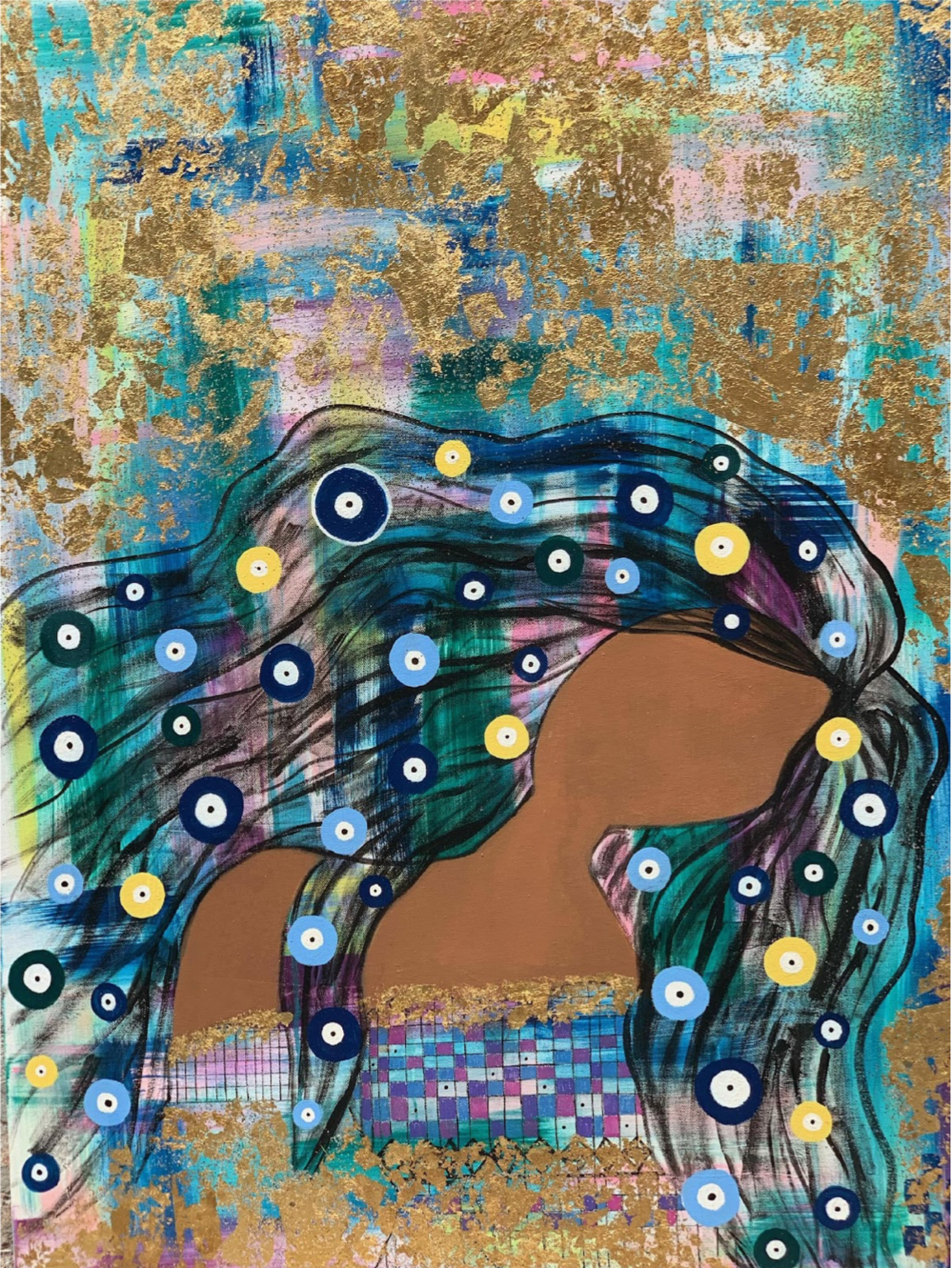 Ancestors, Mixed Media on Canvas, 30 x 40in