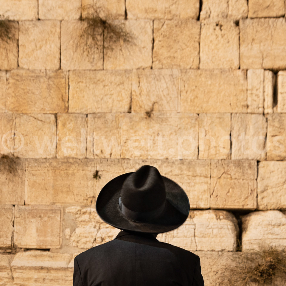 An der Klagemauer. Jerusalem, Israel