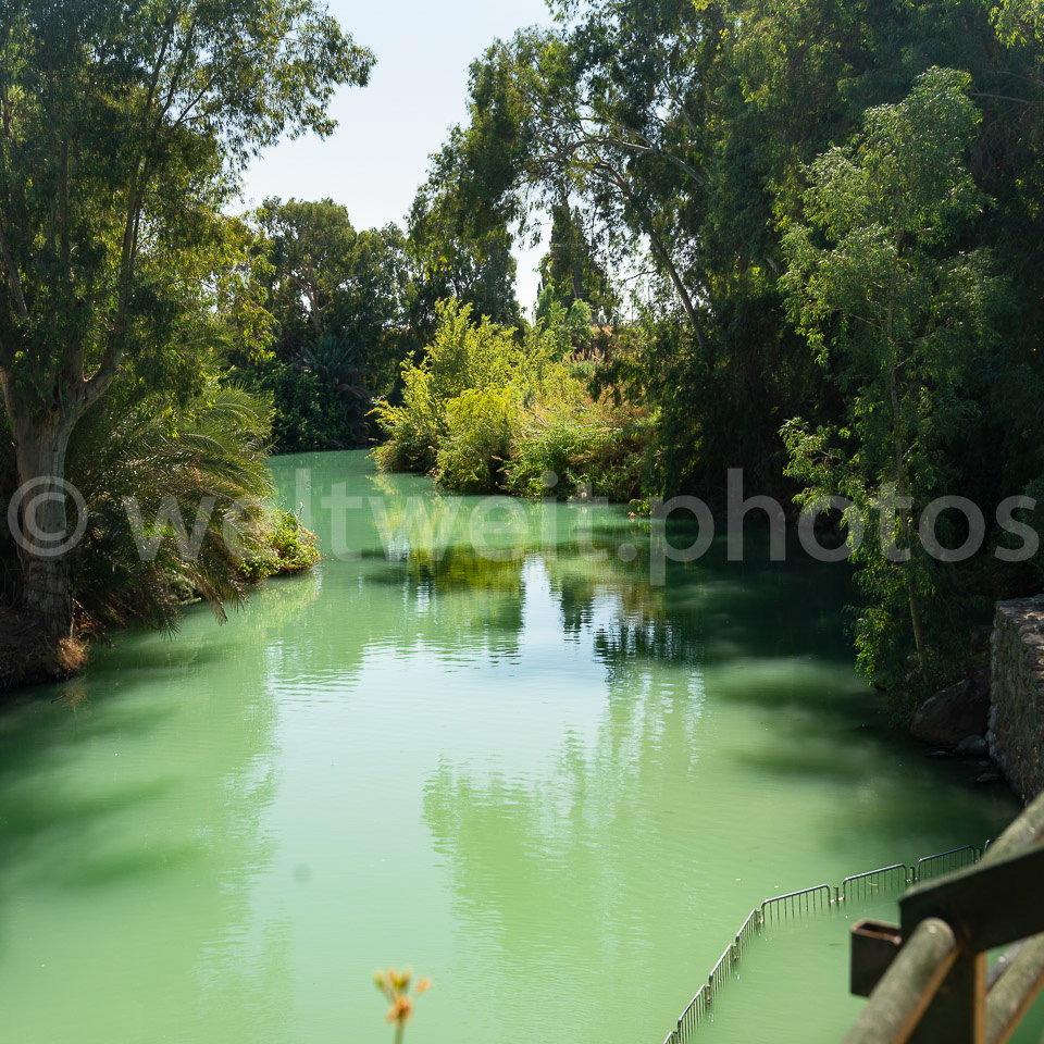 Der Jordan. Yardenit, Israel