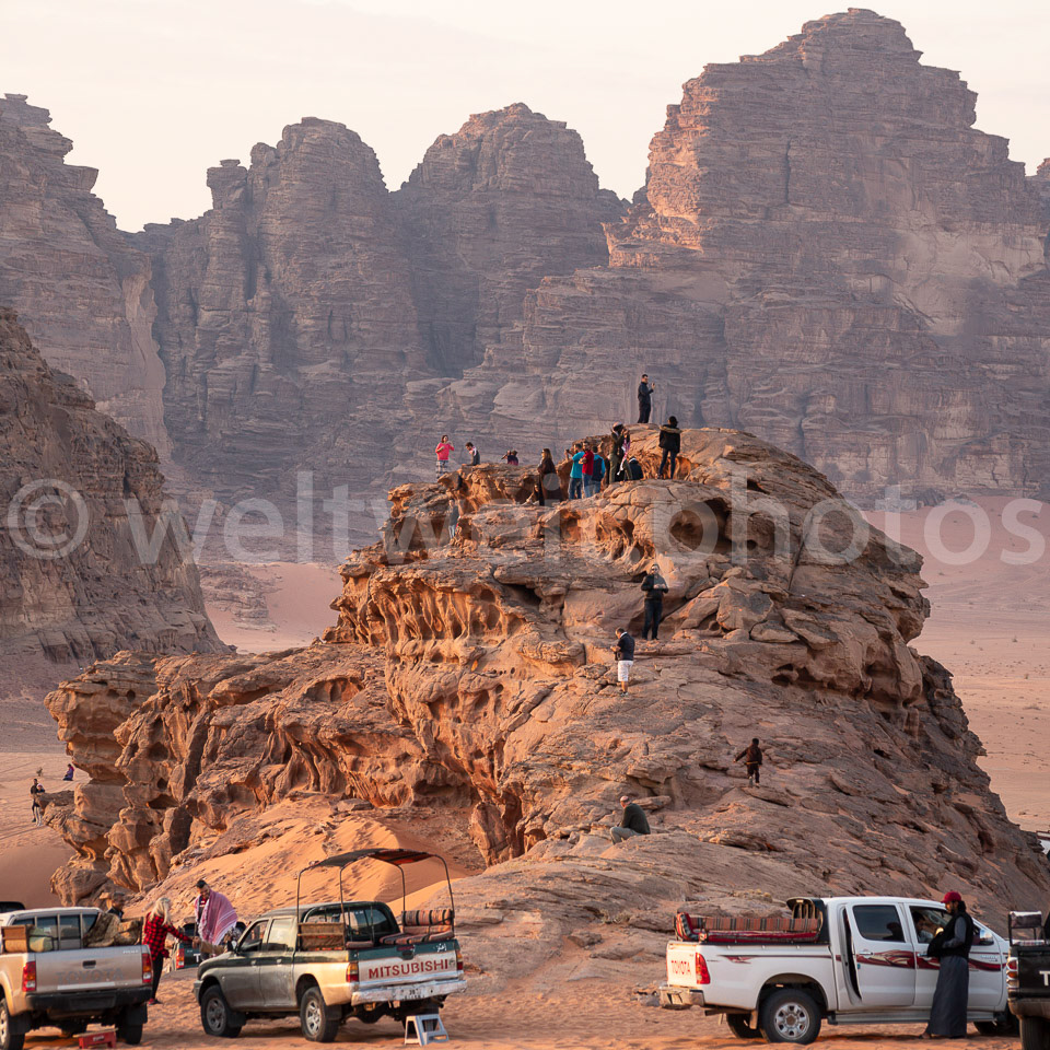 Sunset. Wadi Rum, Jordanien