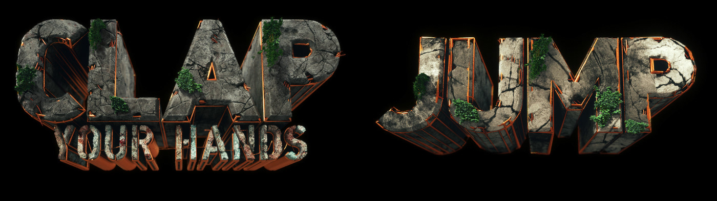 AFROJACK 3D text render