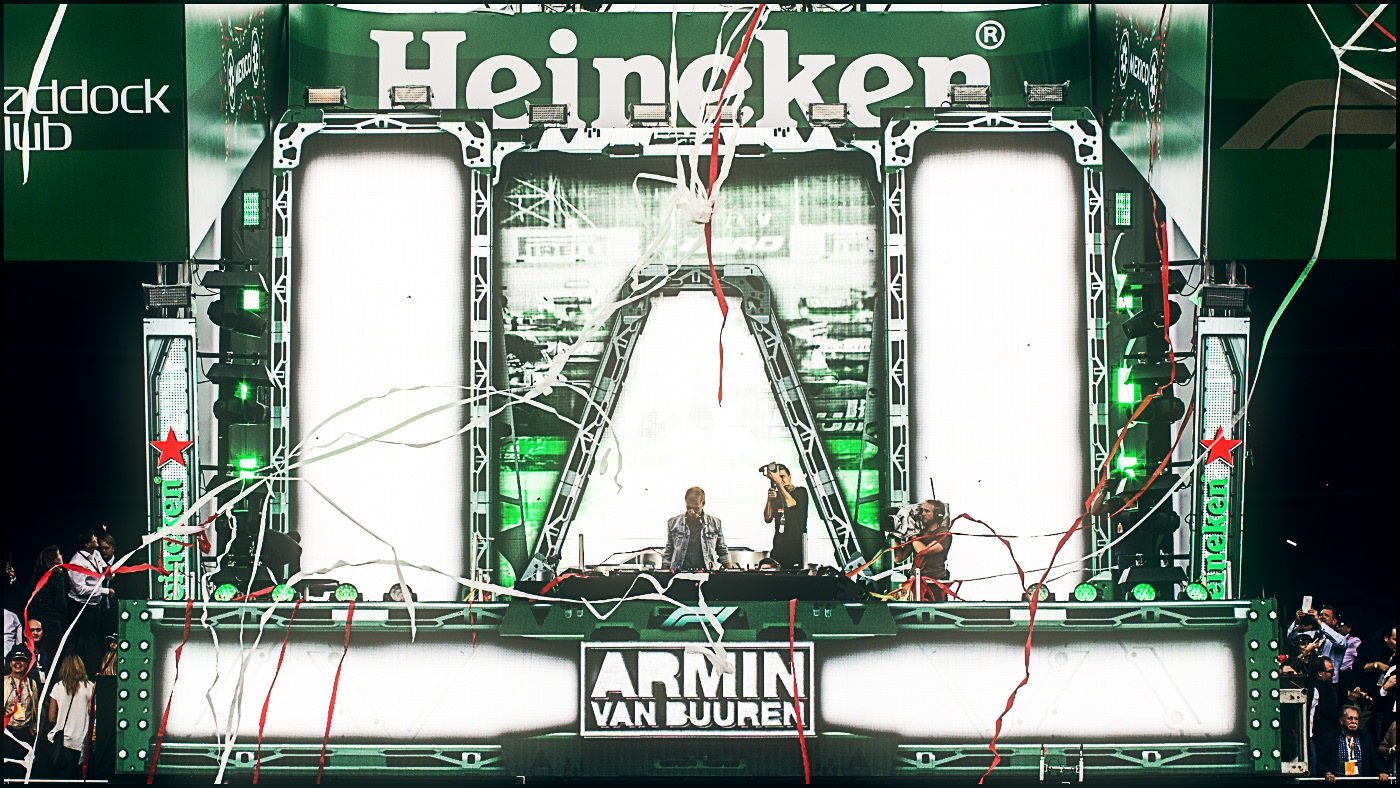 Armin van Buuren at acHeinken F1 GP