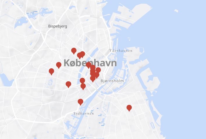 Copenhagen City Map View