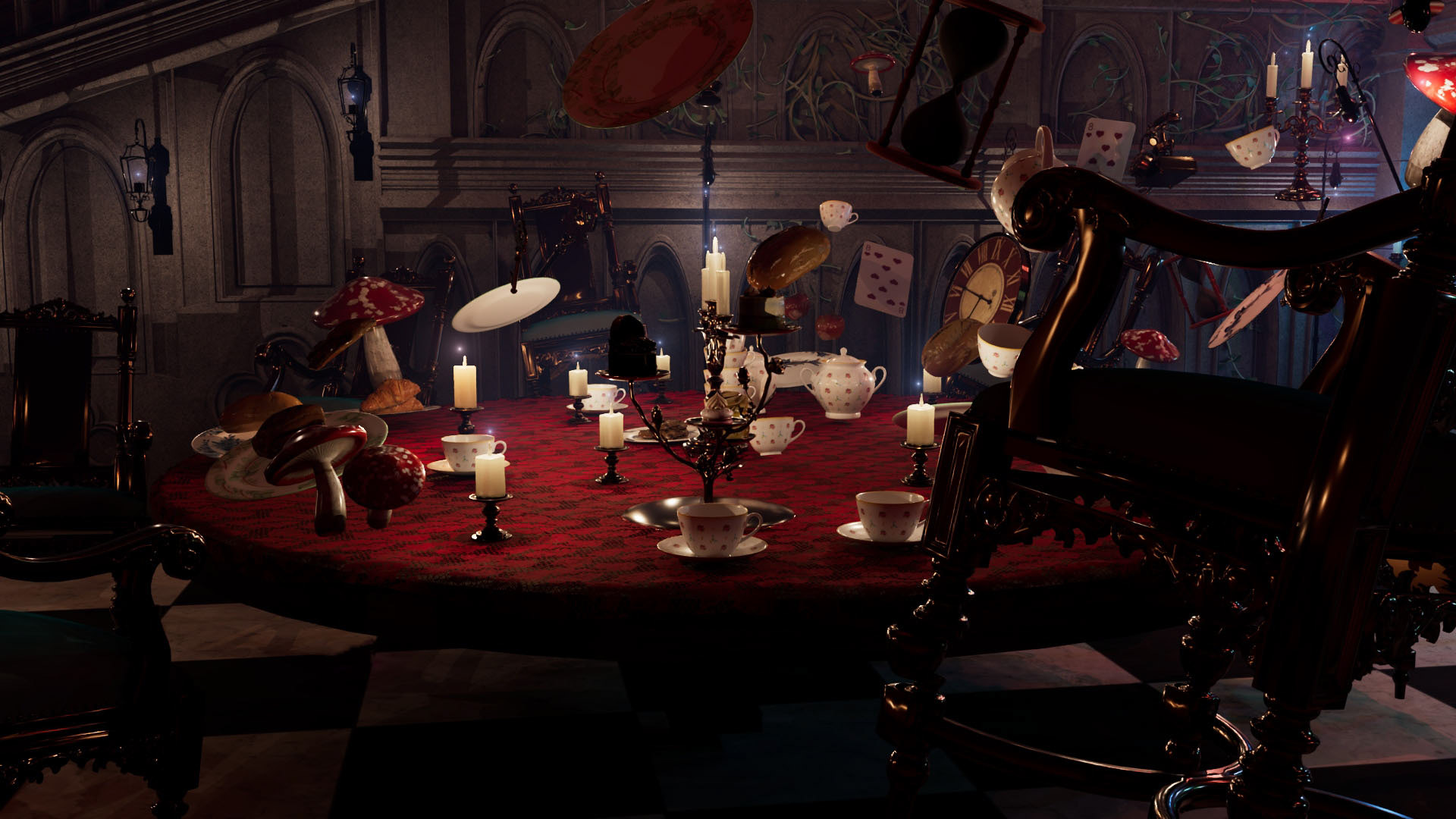 Alice in Wonderland (Maya, Substance Painter, Blender)