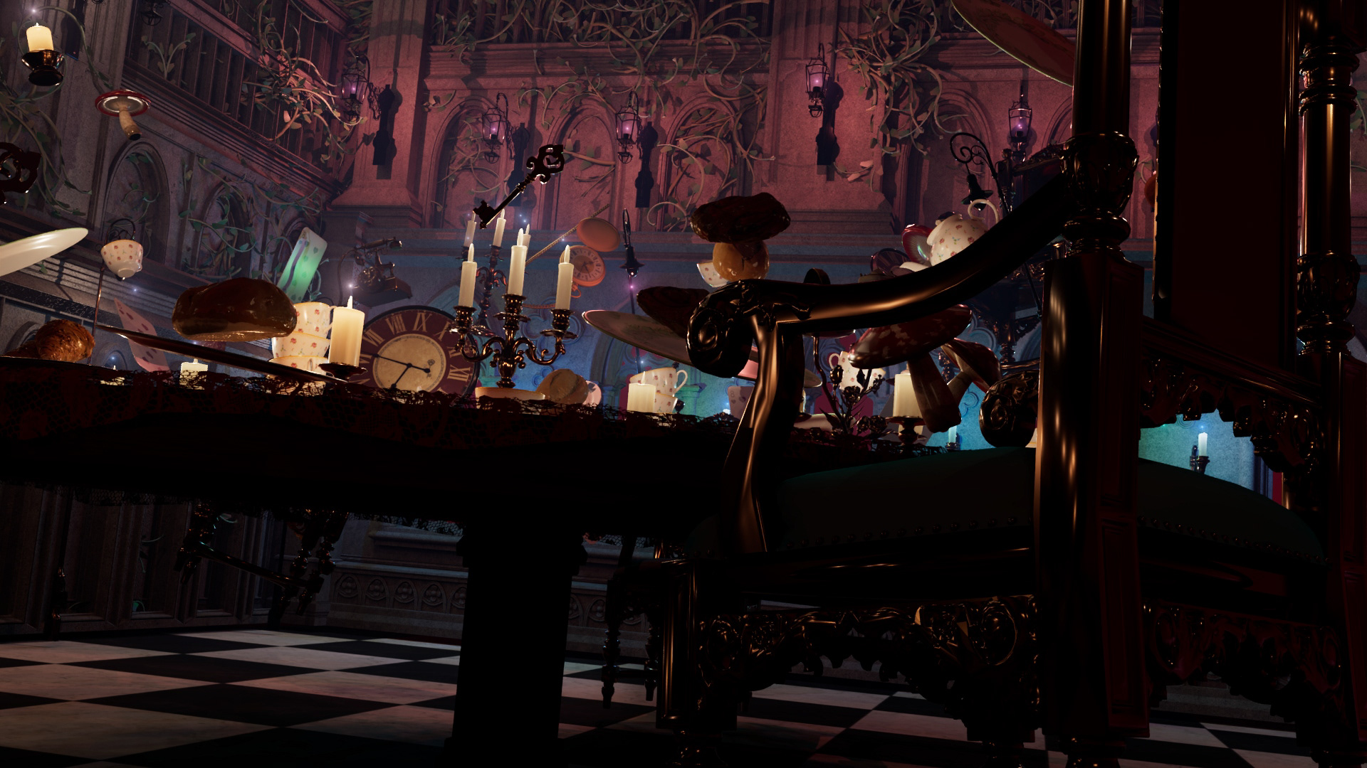 Alice in Wonderland (Maya, Substance Painter, Blender)