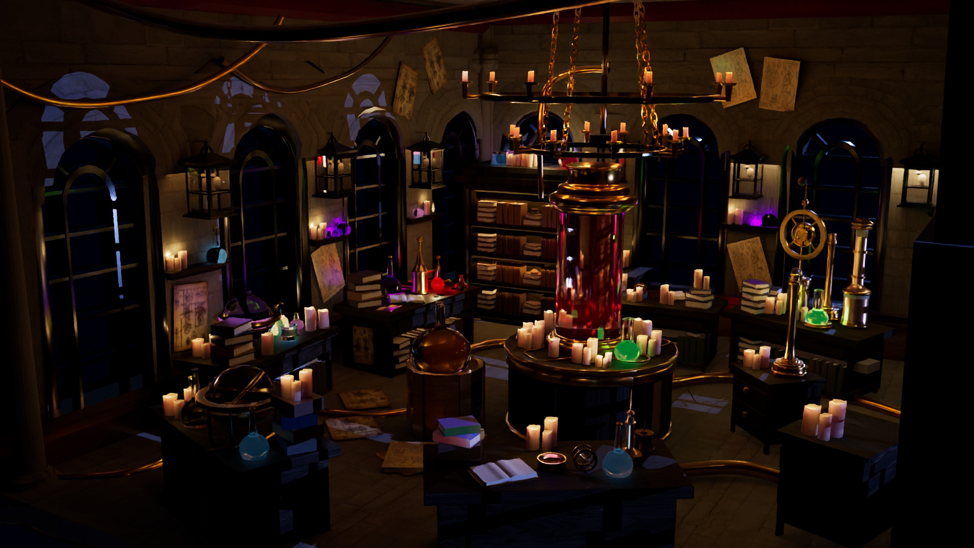 Secret Lab (Maya, Procreate)