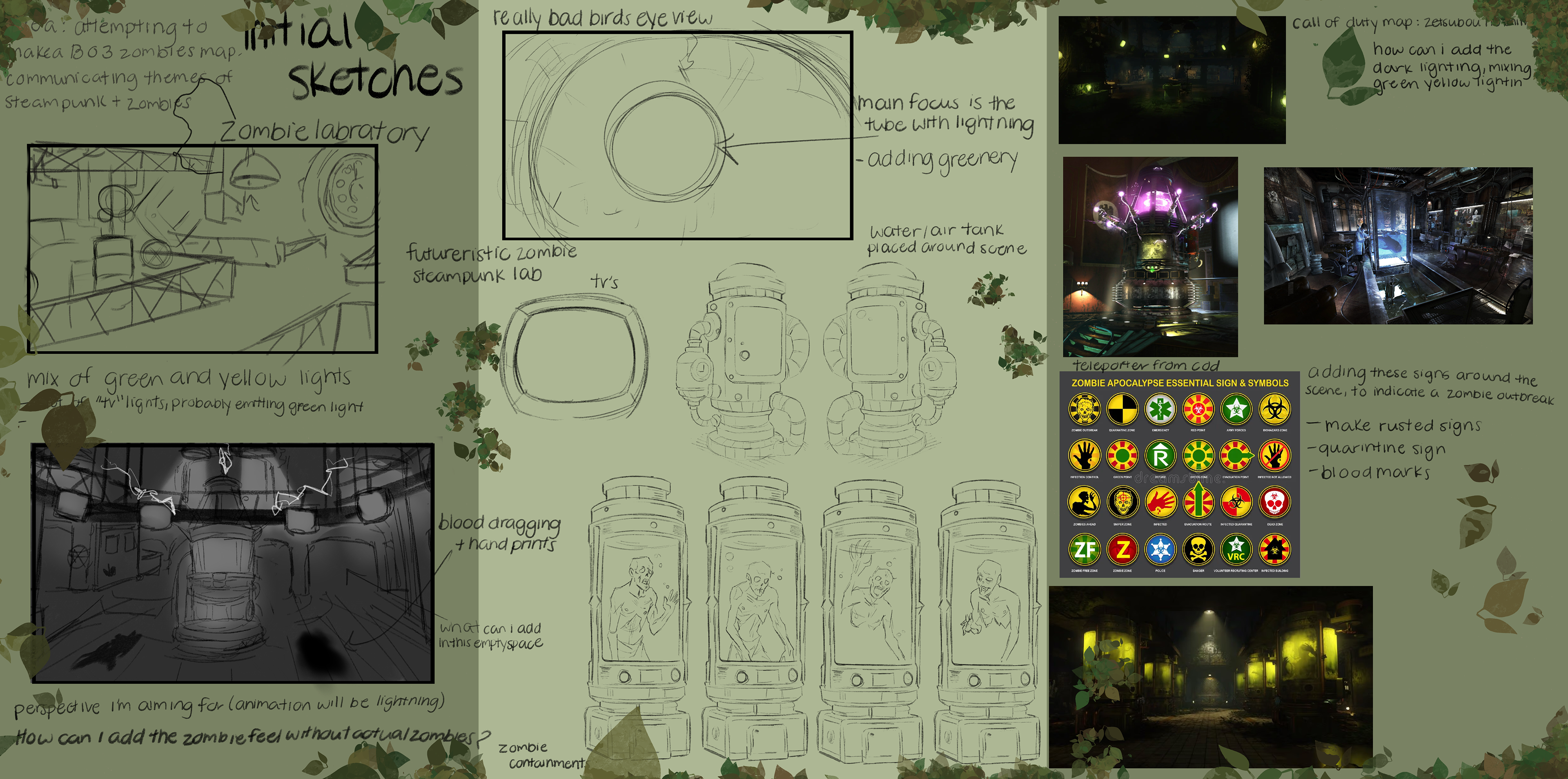 Environment Design for Heart of The Dead (Procreate)