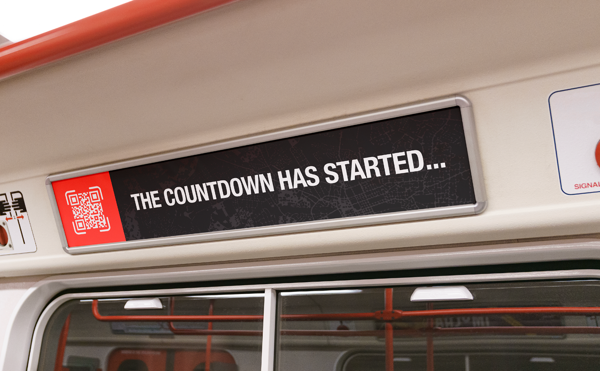 Bus Signage - Scan to Download App