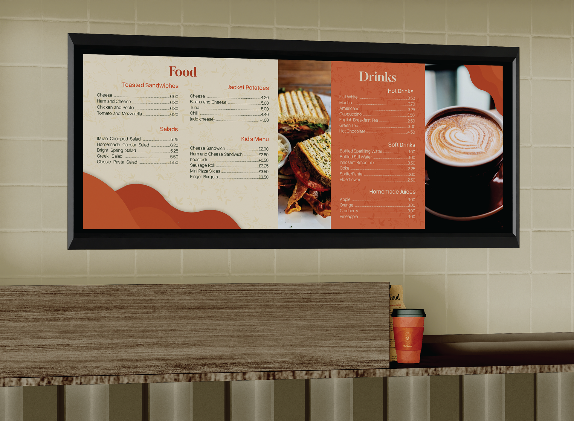 Overhead Menu