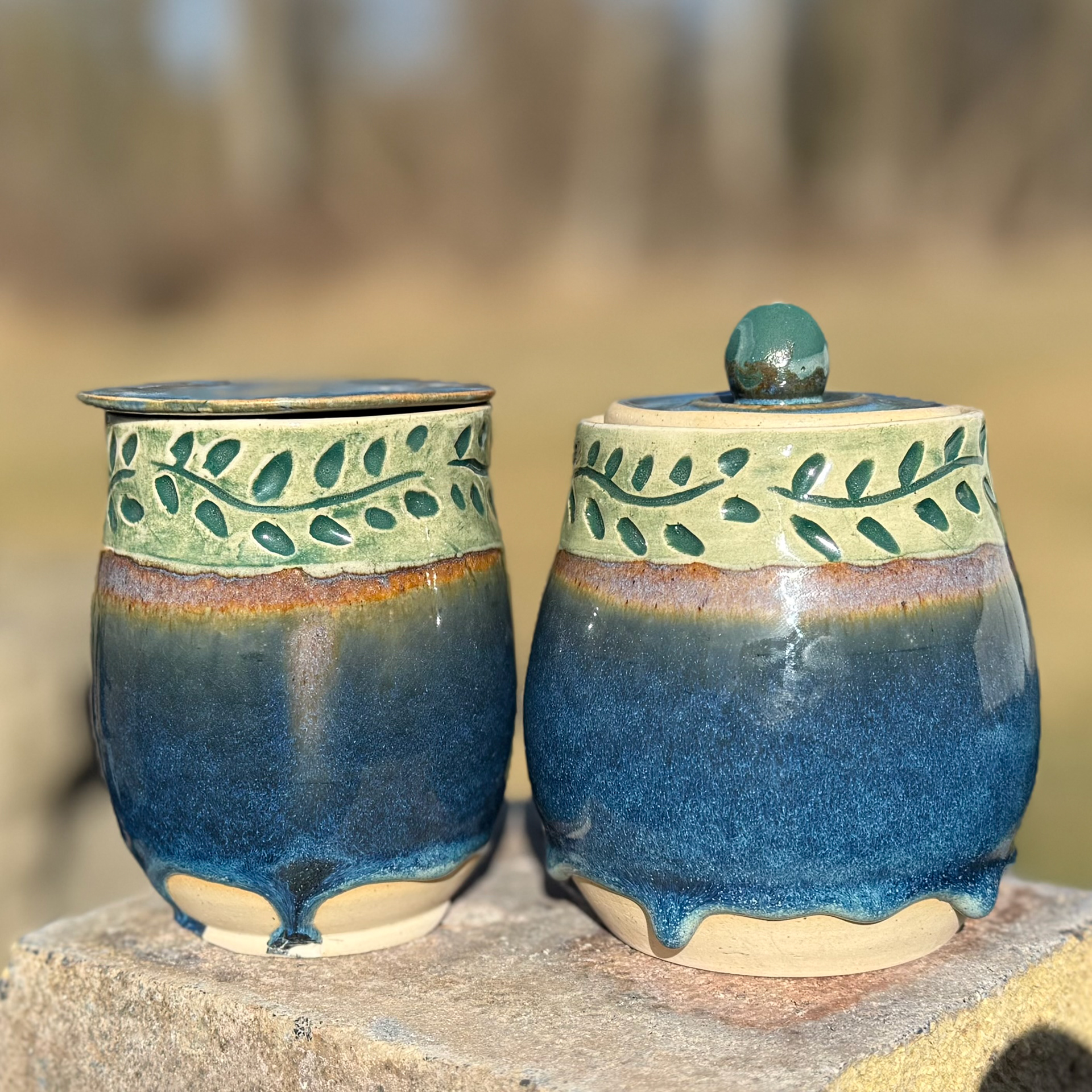 Matching Jar & Butter Keeper