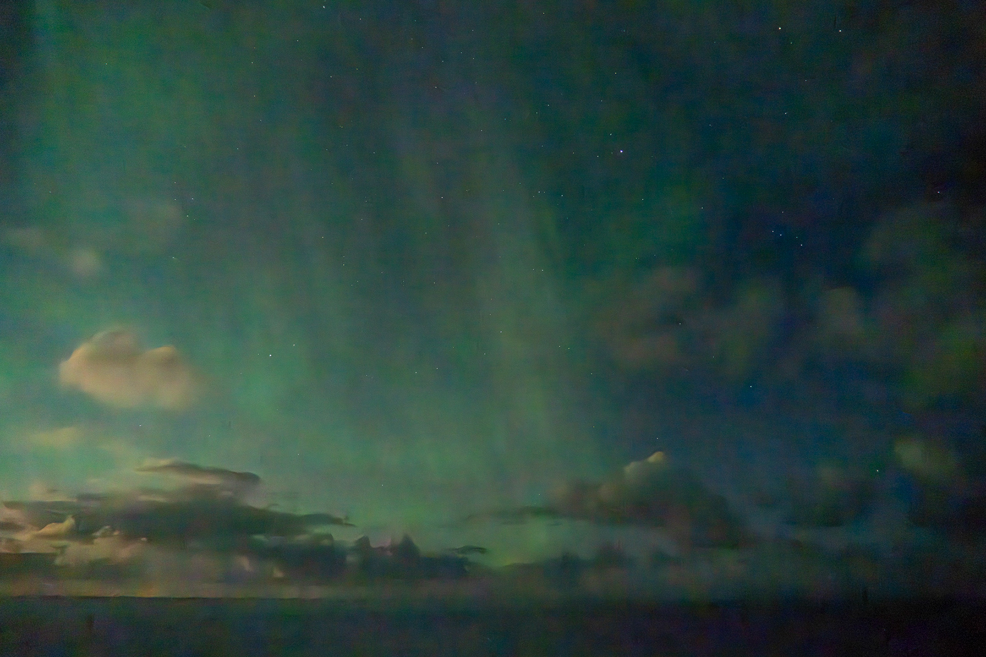 Northern Lights at sea