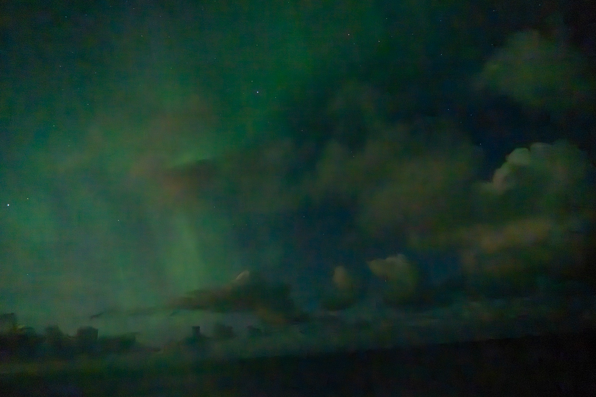 Northern Lights at sea