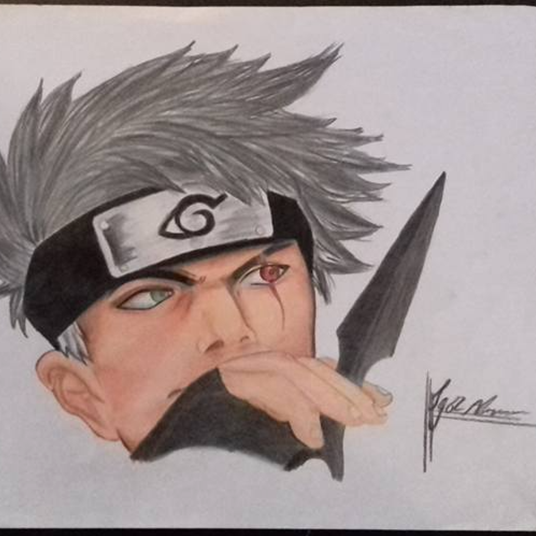 Primeiro desenho realista colorido