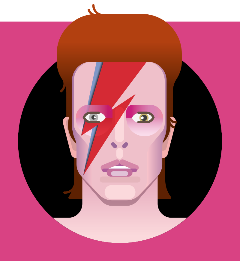David Bowie as Aladdin Sane