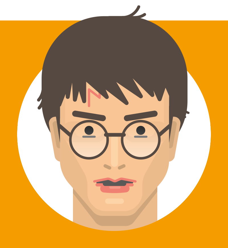 Daniel Radcliffe as Harry Potter