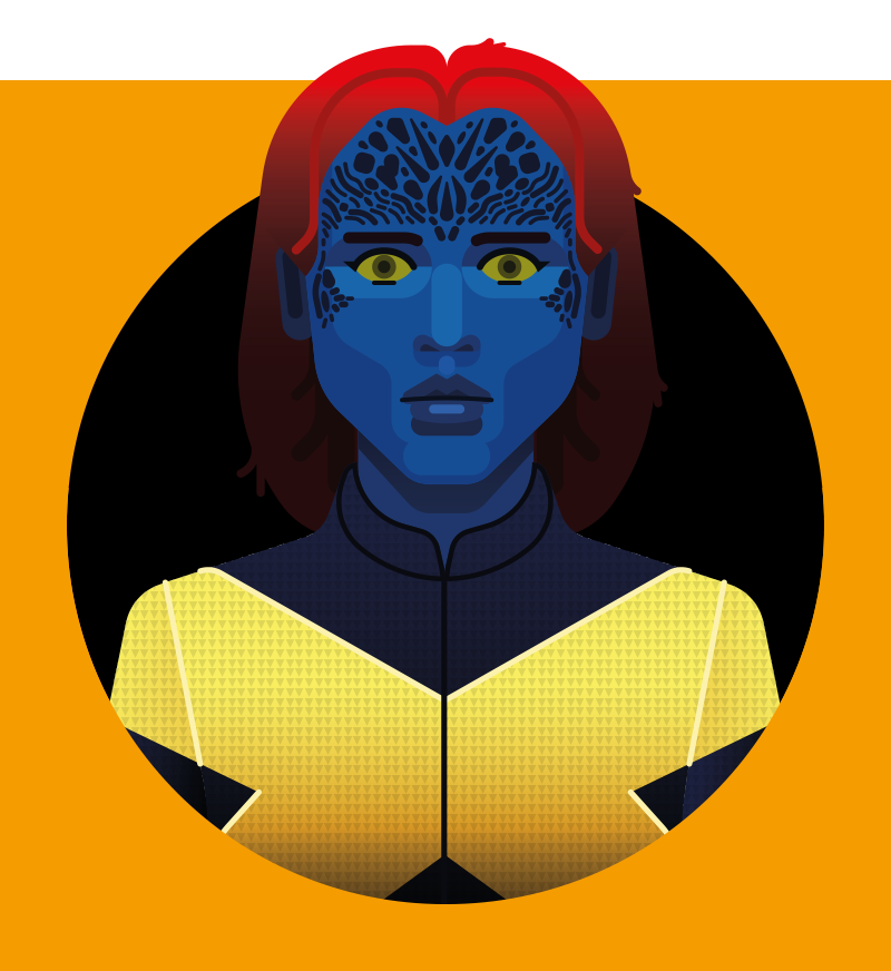 Jennifer Lawrence as Mystique in X-Men
