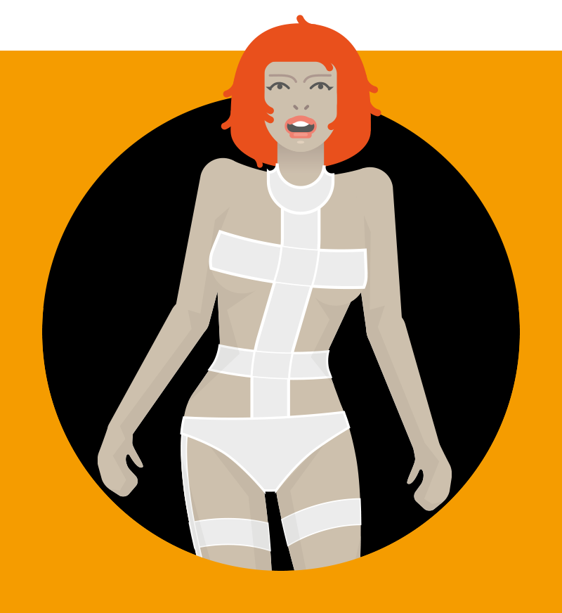 Mila Jovovich in The Fifth Element