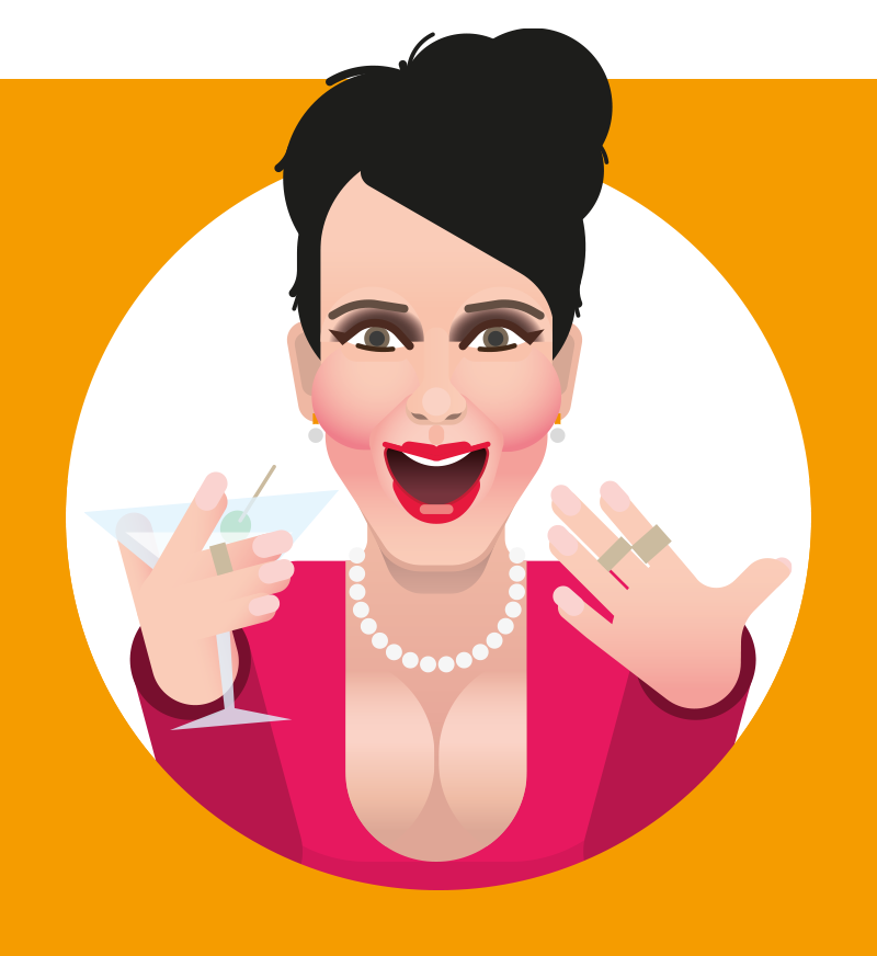 Megan Mullally as Karen Walker in Will and Grace