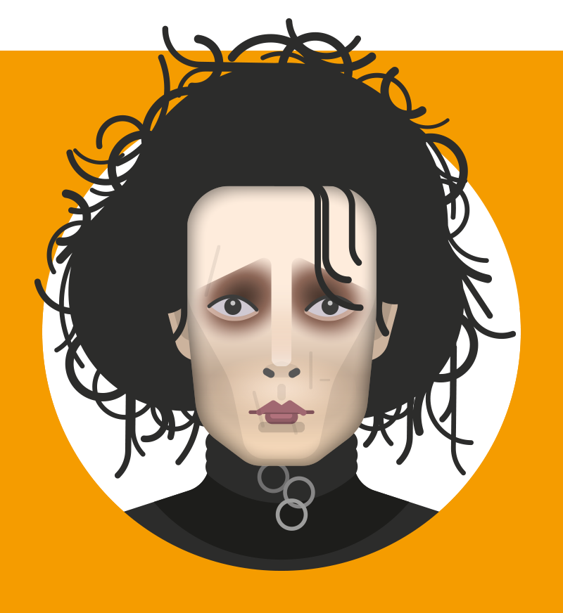 Johnny Depp as Edward Scissorhands