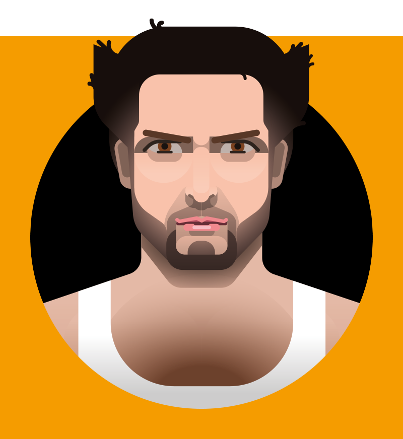 Hugh Jackman as Wolverine in X-Men