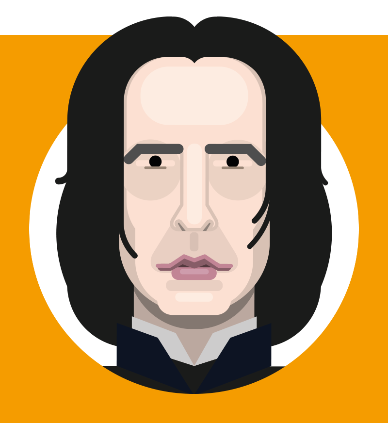 Alan Rickman as Severus Snape in Harry Potter